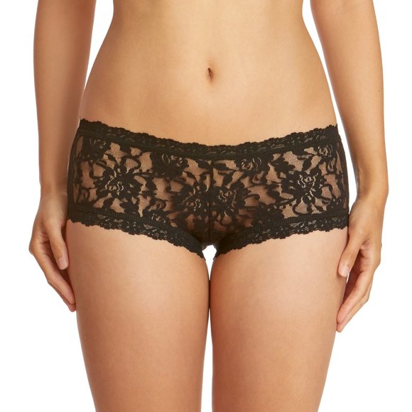 SIGNATURE LACE BOYSHORT BLACK - Picture 2 of 7